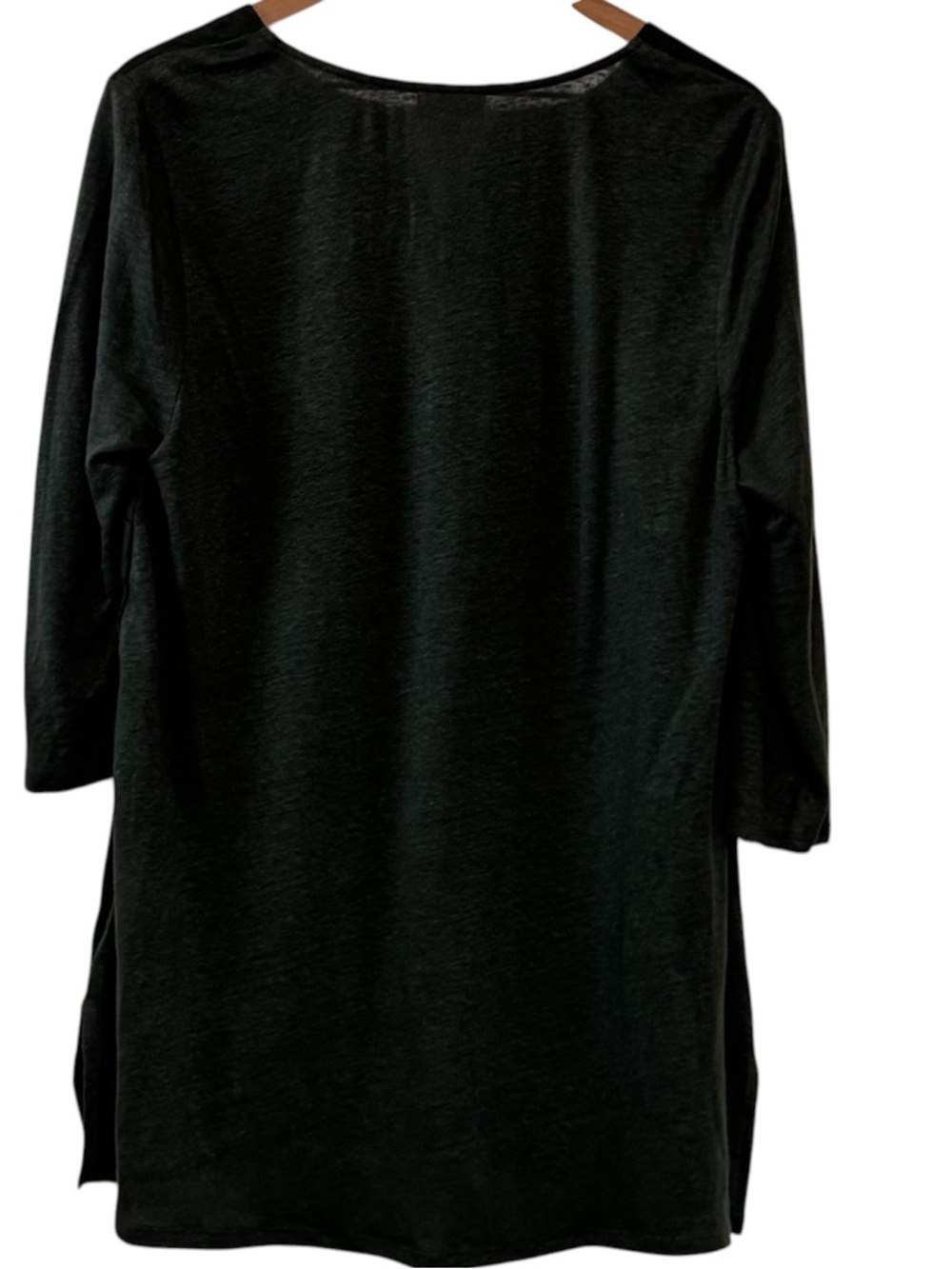 J Jill Love Linen Olive Green Tunic Top - Picture 5 of 7